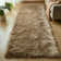 Blakes Solid Color Handmade Faux Sheepskin Area Rug in Beige