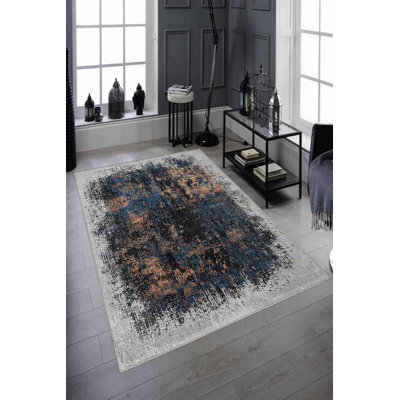 Eco-Friendly Area Rug (2 ft x 3.3 ft), 100% Polyester, 650 g/m² | Antibacterial & Non-Slip PVC Dot Underside, Pile Height: 0.2 inches | Machine Washable, Digital Print Design, Perfect for Living Room & Bedroom Decor