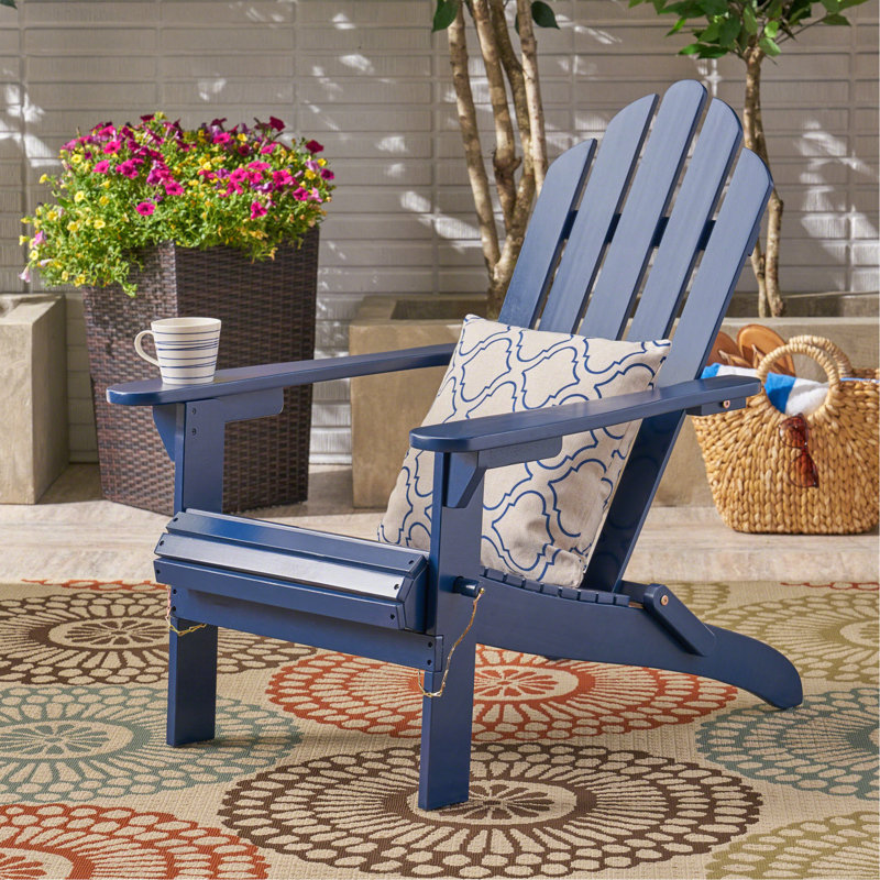 CHAISE ADIRONDack HOLLYWOOD PLIABLE, Bleu