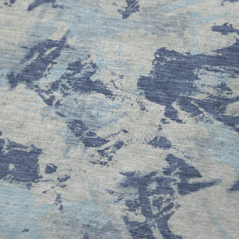 Jeté floral Sherpa ASB885 Addison, Marine
