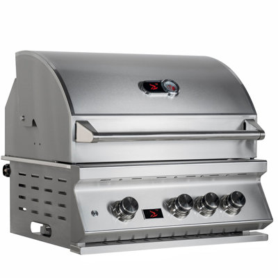 WHISTLER 3 - Burner Built-In Liquid Propane Infrared Gas Grill with Side Burner