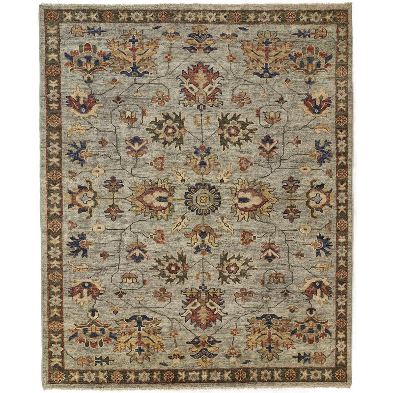 Longworth Hand Knotted Wool Oriental Indoor Rug, Rectangle 2' x 3'