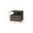 12" Brown Wood One Drawer Nightstand-1311364753