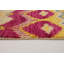 Tapis de couloir en laine noué à la main de conception unique noué à la main New Age 2 pi 6 po x 12 pi 2 po Tapis décoratif en jaune