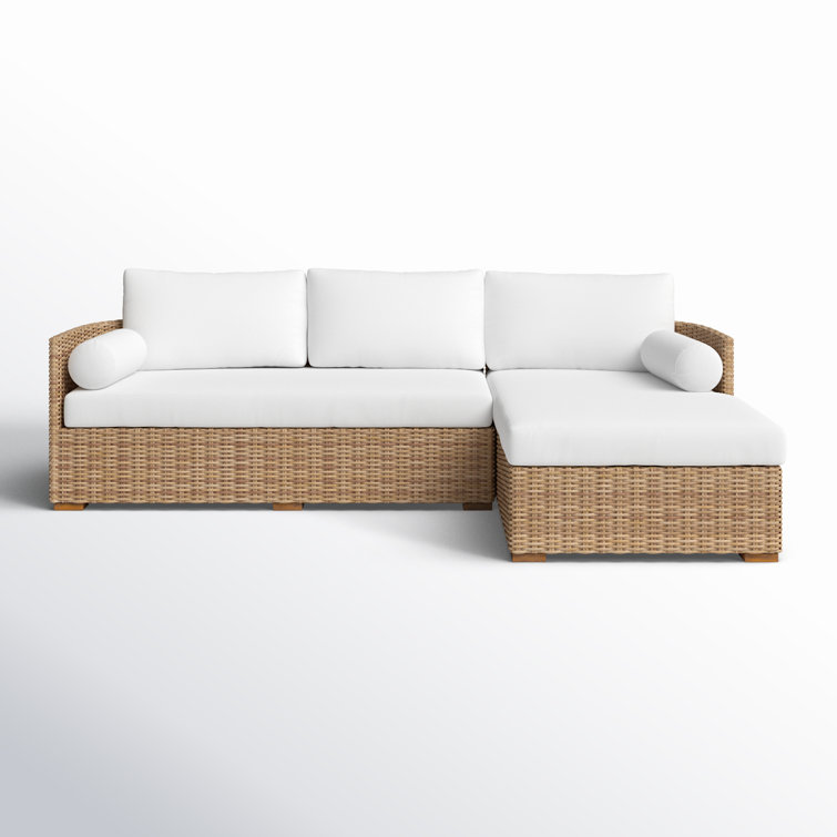 Maddie 99.7'' Polyethylene (PE) Wicker Outdoor Patio Sectional Set