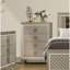 Glacieuse commode 1 pièce 4 tiroirs pieds de luxe en acrylique