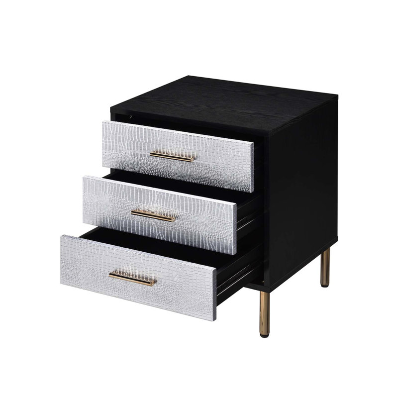 Table de chevet 3 tiroirs Modern