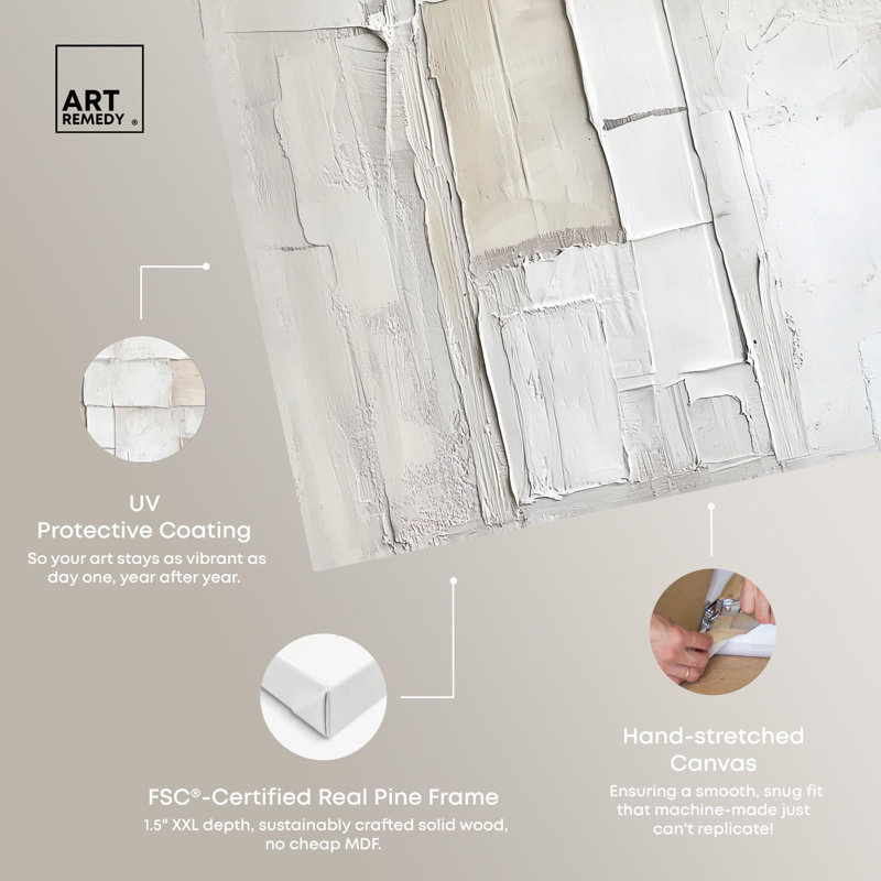Abstrait minimaliste sur toile Decayed Charm par Art Remedy, H 40 po x l 40 po x P 1,5 po, Toile tendue