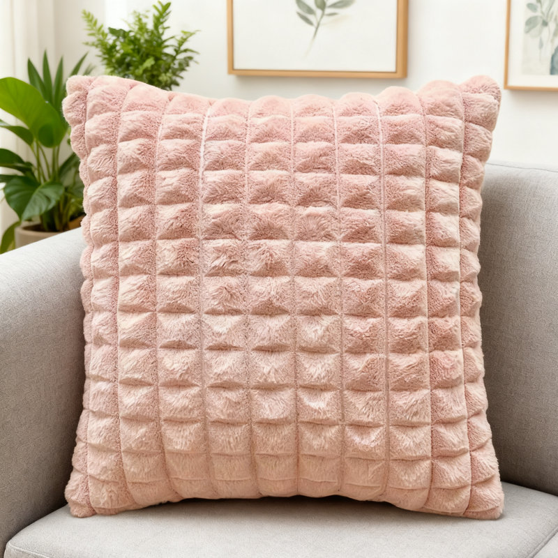 Housse de coussin Fluffy Pink