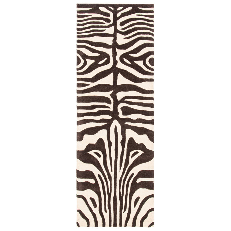 Tapis en laine touffeté à la main Christoper, Tapis de couloir 2 pi 6 po x 8 pi