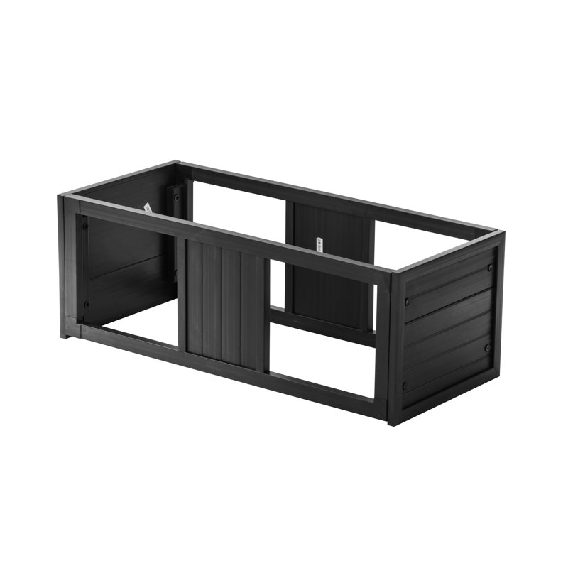 Connecteur empilable Deneishia pour terrariums modulaires, grand format, noir., Noir, noir, noir, noir