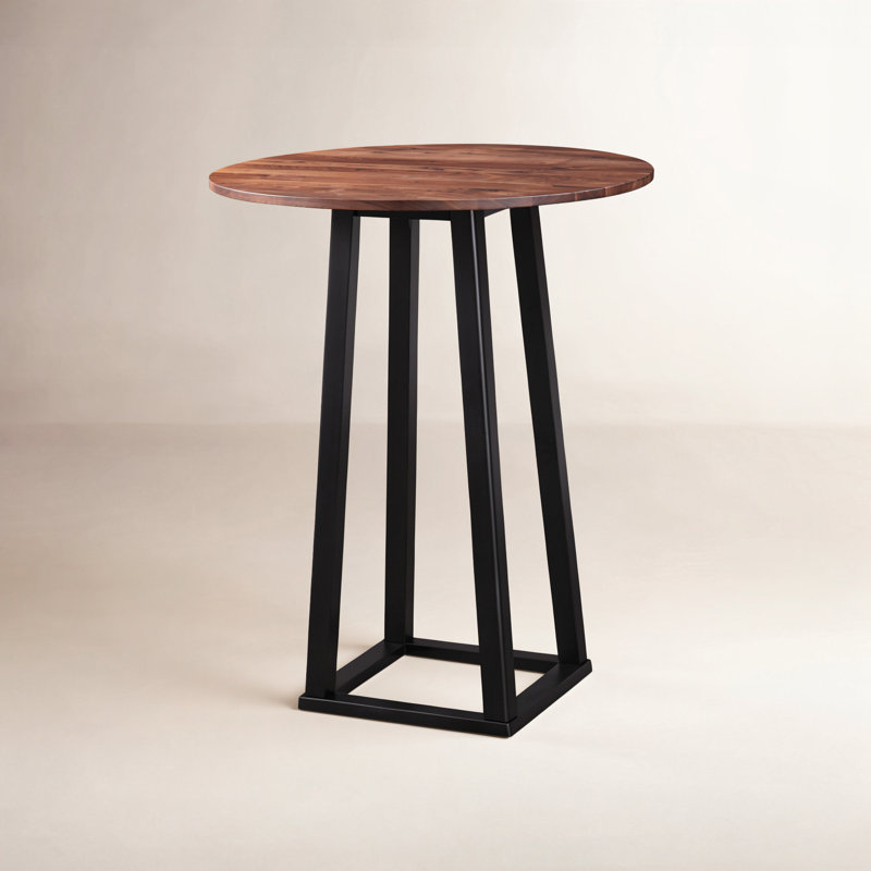 Angeles Walnut Round Dining Table