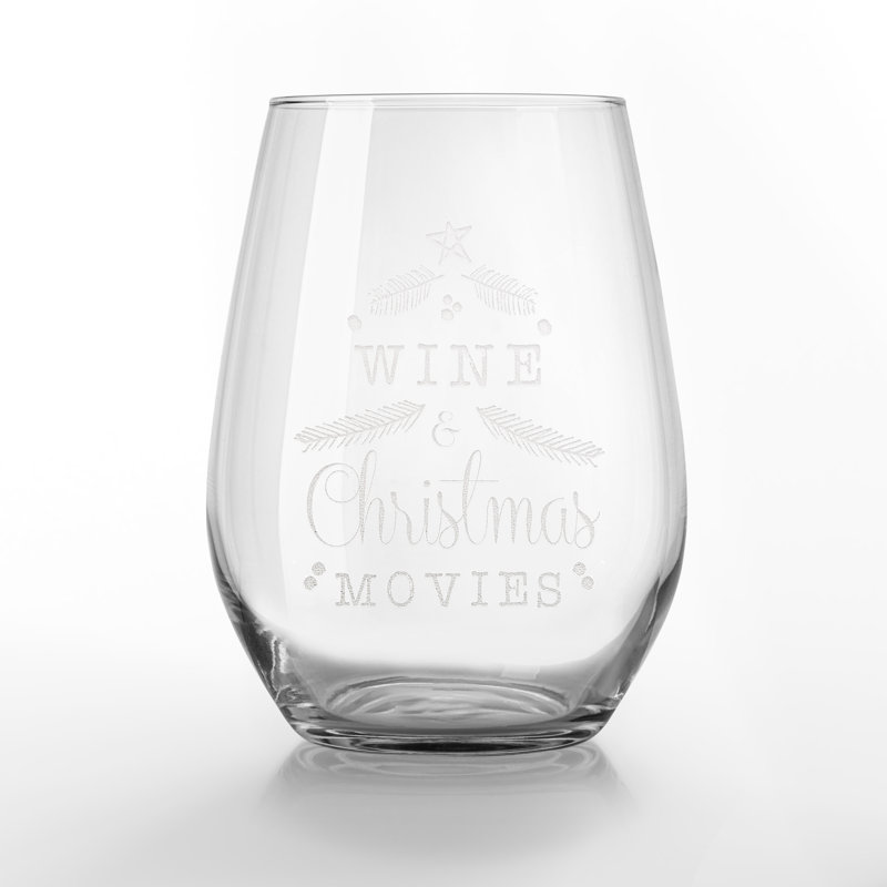 The Holiday Aisle® Jeltsin 15 oz. Verre à vin sans pied en verre