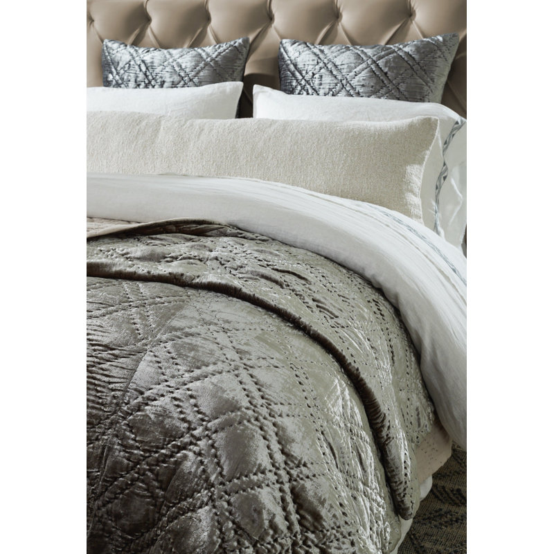 Taie d'oreiller Lowell, eucalyptus, standard, Simple extra long