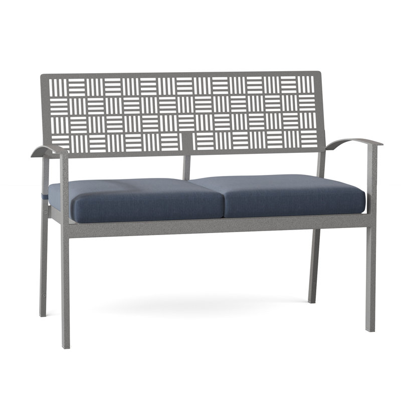 Banc de jardin New Century, Sunbrella® Spectrum denim, Étain