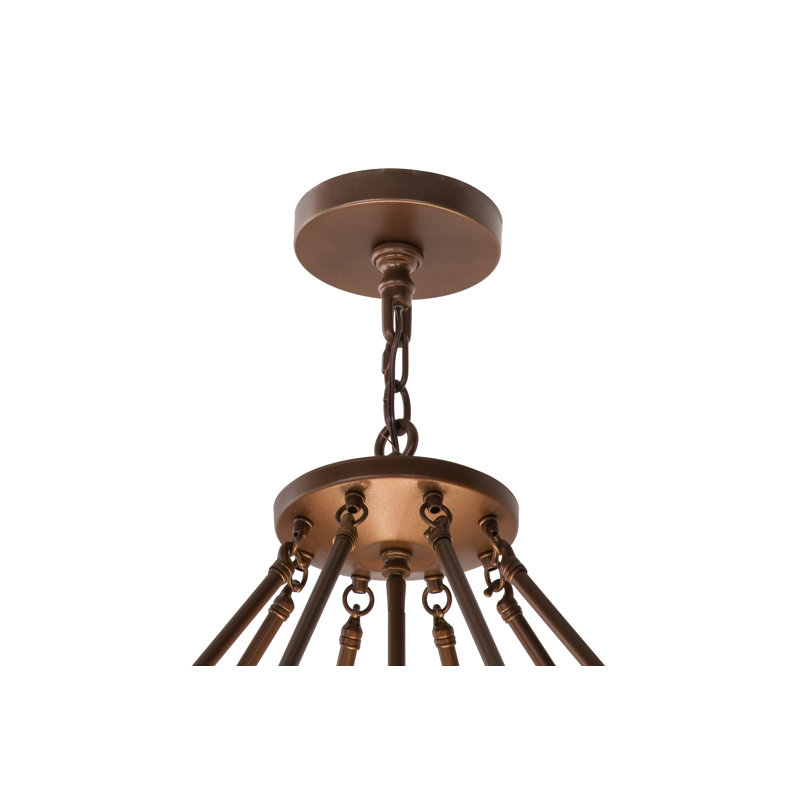 Luminaire suspendu unique à 10 lumières Madison