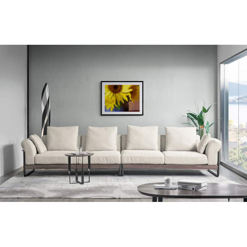 Sunflowers with Blue Vase Photographic Print, 24" H x 30" W, Black Framed Paper