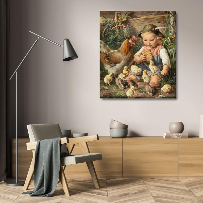 "Intrusive Invités" par Rosa Schweninger - Toile tendue avec châssis, H 24 po x l 17 po