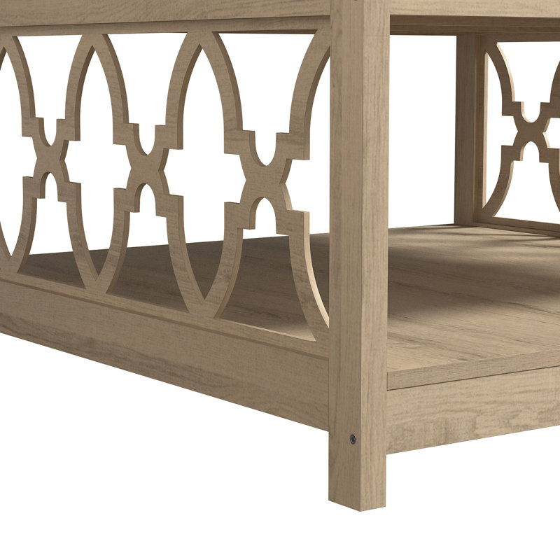 Chessani Square Coffee Table with Storage, Oslo Oak