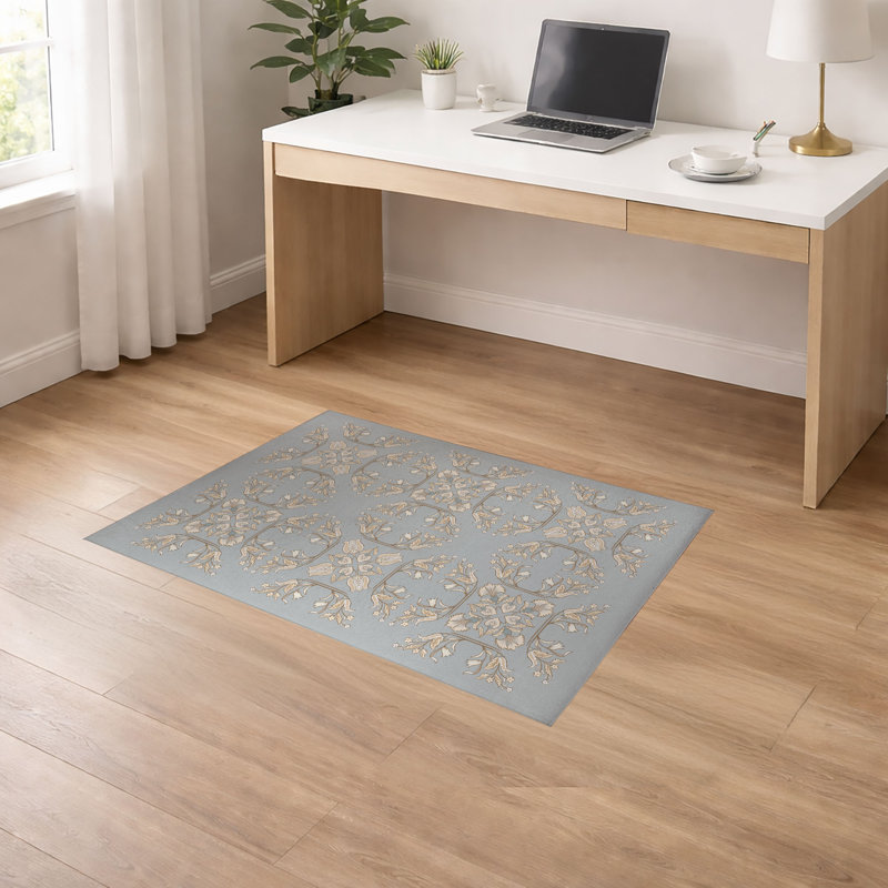 Tapis de bureau léger Rumi, L 24 po x P 36 po, Gris