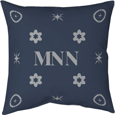 Minnesota Basketball Colors Navy Blue Green White Cotton Twill Pillow 14 Inch X 14 Inch