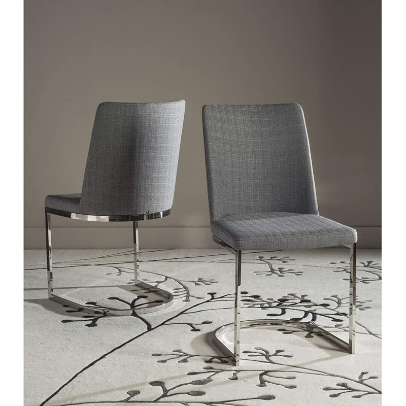 Chaise d'appoint grise Lupold