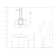Vollmer 3-Light Dimmable LED Square/Rectangle Chandelier