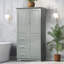 Armoire de rangement haute et large avec portes pour salle de bain-1387742701
