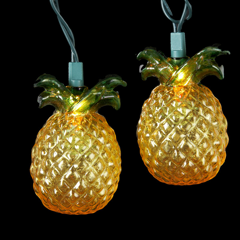 Éclairage pour chaîne 10 lumières en verre