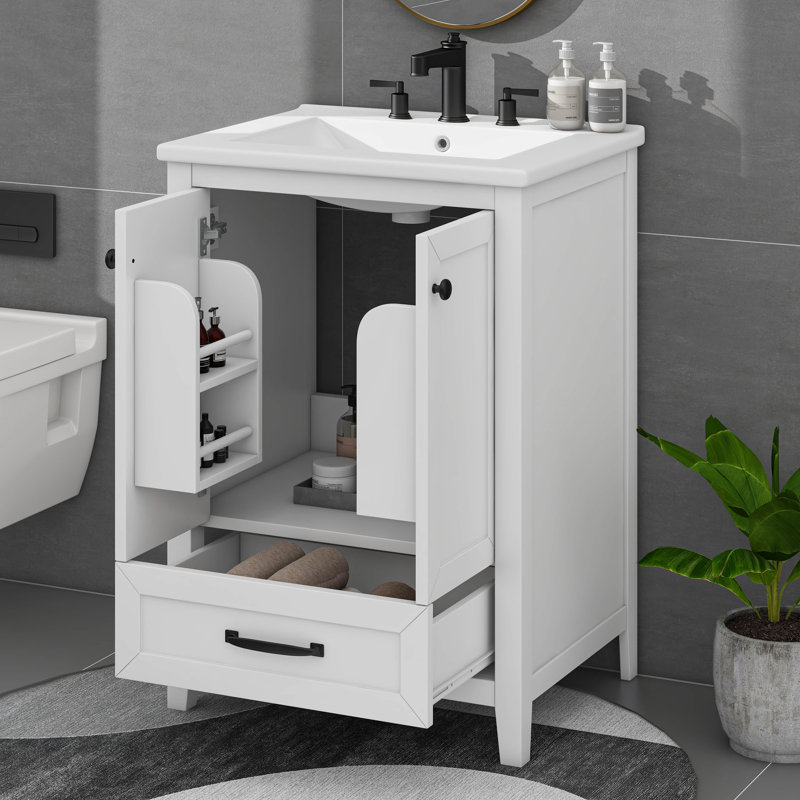 Meuble-lavabo 24 po avec tiroir et portes