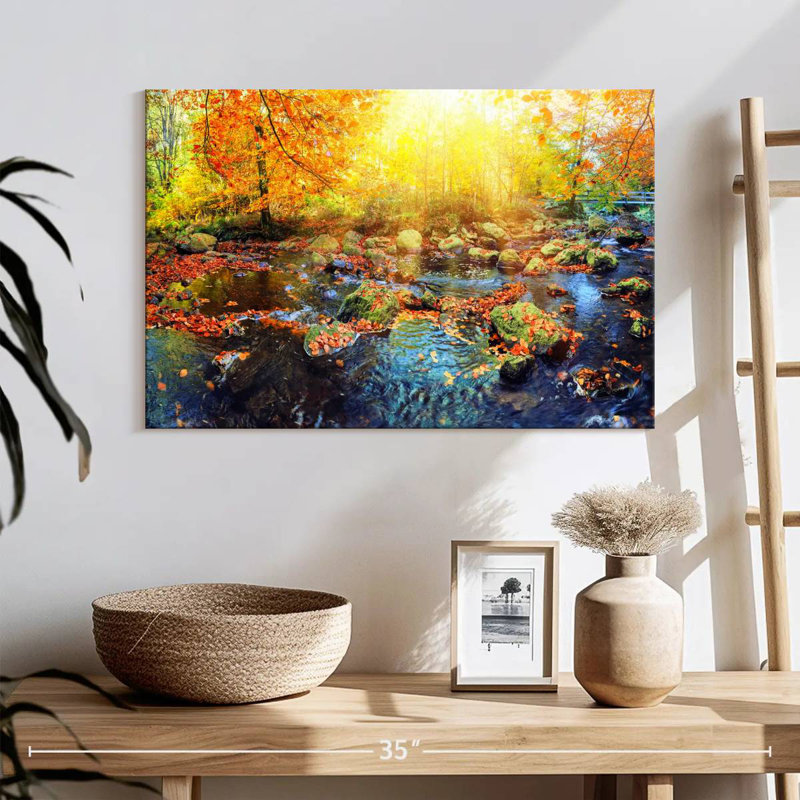 Alvord Autumn Forest Stream, H 16 po x l 24 po