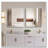 Metal Framed Square Bathrrom Mirror for Wall-1742907040