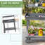 Table de travail en bois Outsunny avec table de travail en bois 36 po-123999425