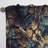 Emlyn - Blue And Gold Exploring Fractal Abstractions I - Modern Velvet Curtain - Room Darkening - 1 panel-1413932091