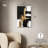 Golden Contrast I Canvas Gold Leaf Wall Art by Art Remedy-107456294-107456267