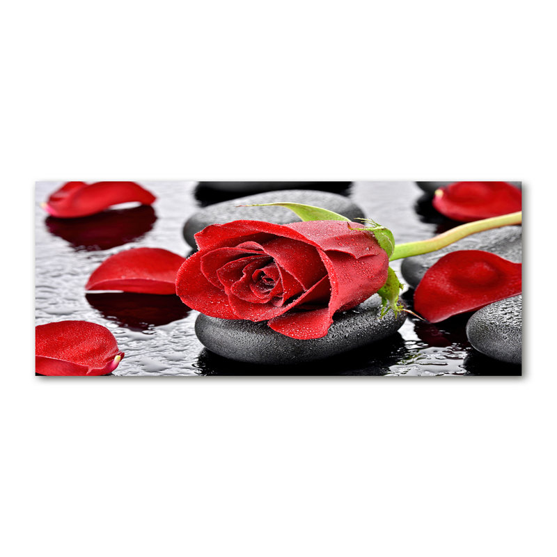 Red Rose - No Frame Print on Canvas