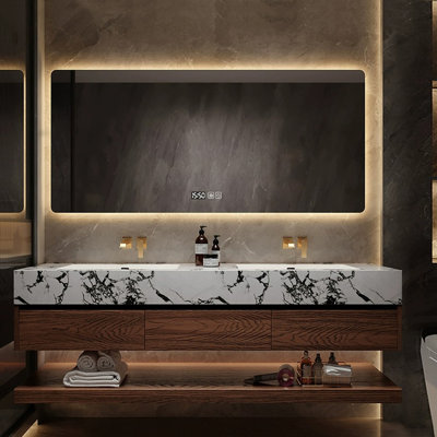Light luxury simple Bathroom cabinet