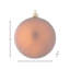 Boule en plastique incassable 100 mm mat -1252549467