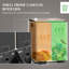40L Dual Compartment Stainless Steel Bin 45.8*36*51.6 cm Stainless Steel 1 Piece Recycling Bin Black Dual Compartment for Recycling-134279556