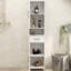 Armoire sur pied Slim White