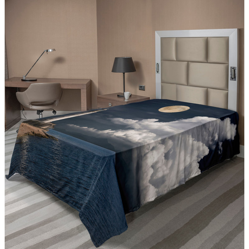 Multicolore Ambesonne, Drap plat pour lit simple TG