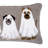 Ghost Dogs Halloween Hooked Throw Pillow