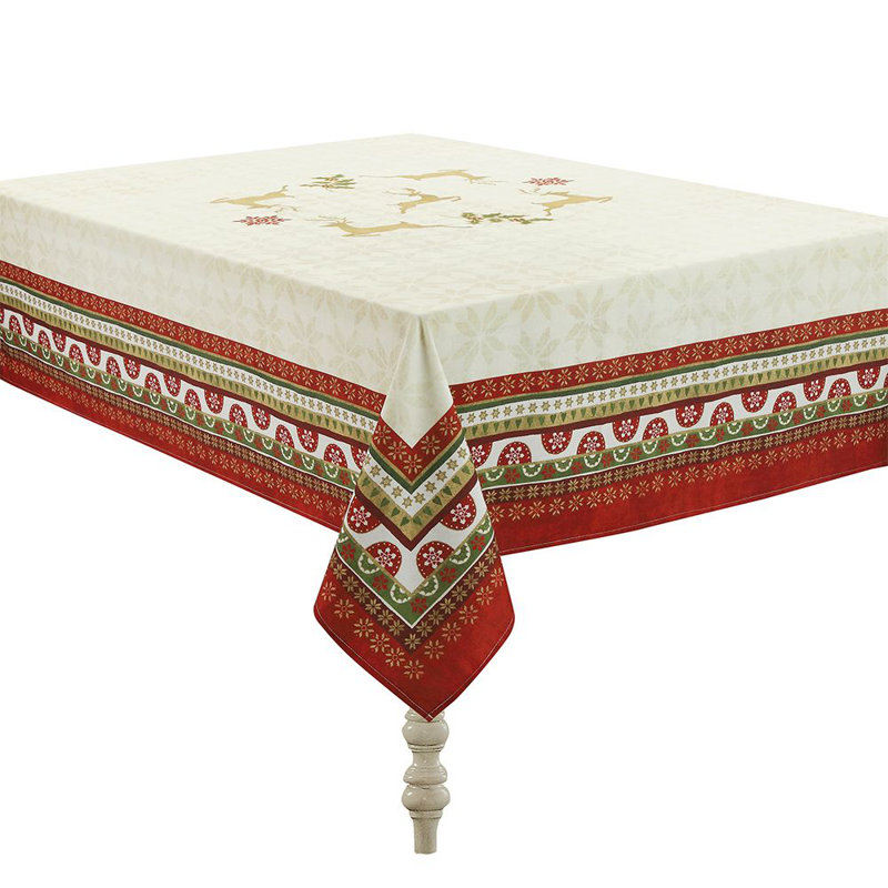 Simply Christmas Tablecloth, 84" x 70"