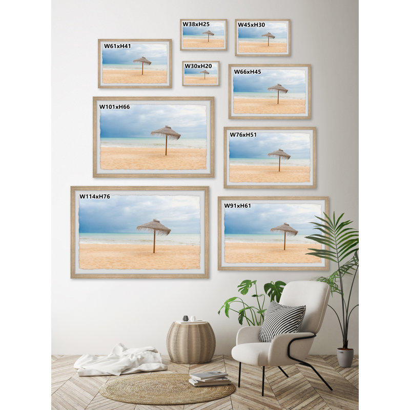 Gone Coastal 1 Piece Single Picture Frame Painting, 20cm H x 30cm W