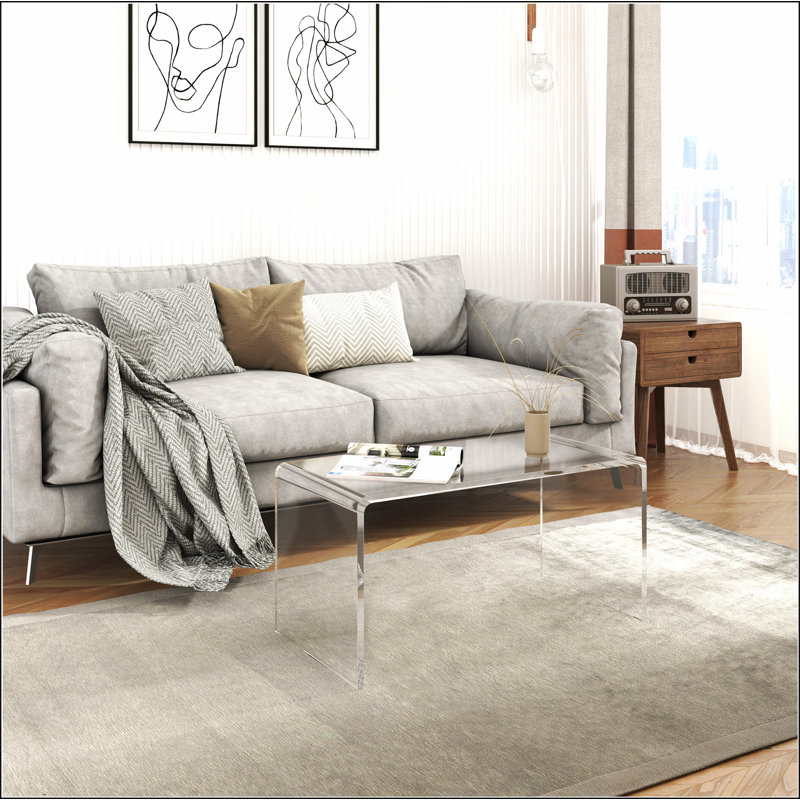 Rectangular Coffee Table with Sintered Stone Table Top