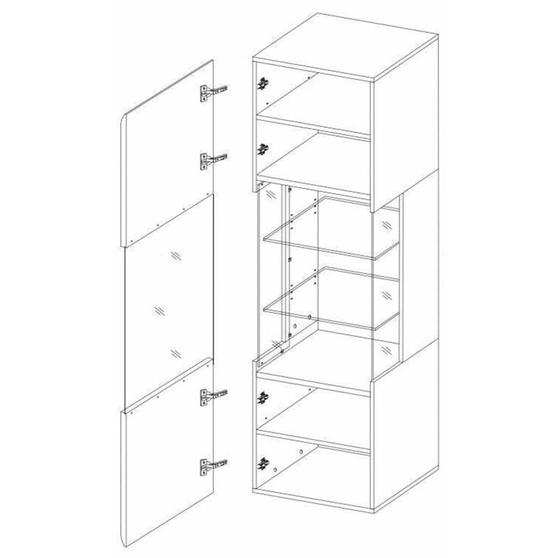 Harpersfield Display Cabinet, Anthracite