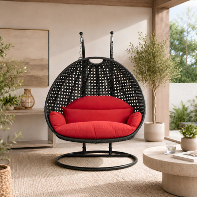 Fauteuil d'œuf d'extérieur pour 2 personnes avec support Samaira