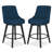 Malakeh Swivel Counter & Bar Stool with Solid Wood Frame-334551190-334551185