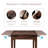 33.5" Square Solid Wood Counter Height Dining Table