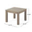 Table d'appoint en bois d'acacia avec plateau à lattes, durable et élégante pour les espaces extérieurs